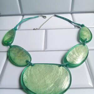 Style & Co Lime Green Resin Statement Necklace